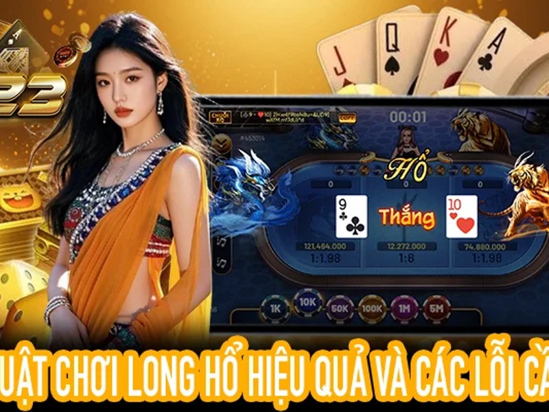 Hình ảnh bàn chơi Rồng Hổ với các lựa chọn đặt cược