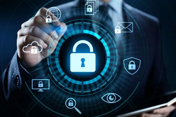 Biểu tượng GDPR và bảo vệ dữ liệu trên nền tảng 68GB