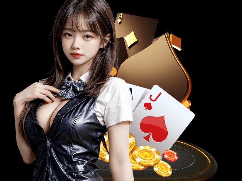 Dealer người thật đang chia bài trong trò chơi Live Casino tại 68gb